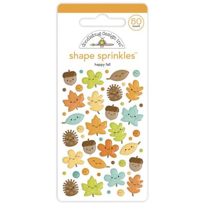 Doodlebug Pumpkin Spice Sticker Shape Sprinkles - Happy Fall